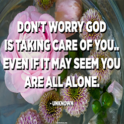 Don’t Worry, God will Take Care of You (LCC Daily Devotion)